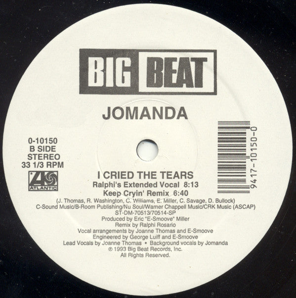 Jomanda : I Cried The Tears (12")