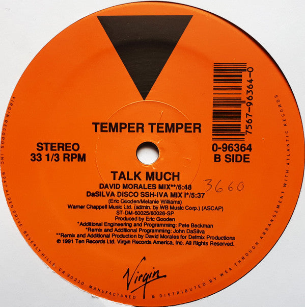 Temper Temper : Talk Much (12")