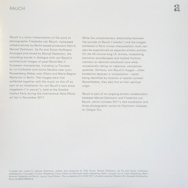 Marcel Dettmann : Rauch (LP)