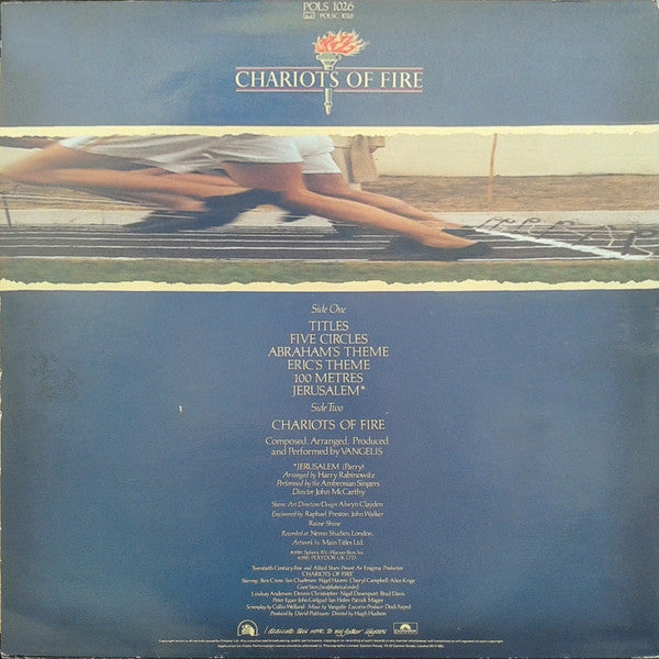 Vangelis : Chariots Of Fire (LP, Album, RE)