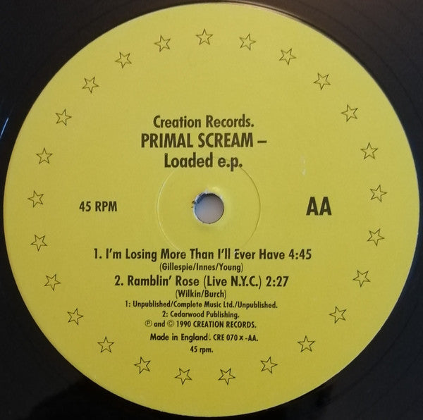 Primal Scream : Loaded E.P. (12", EP)