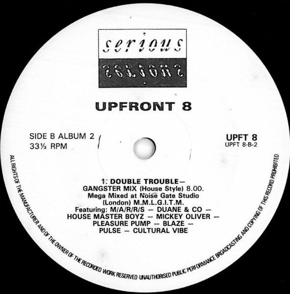 Various : Upfront 8 - Solid State (2xLP, Comp, P/Mixed)
