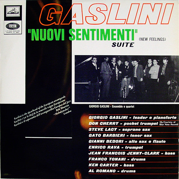 Giorgio Gaslini Ensemble E Quartet* : Nuovi Sentimenti (New Feelings) Suite (LP, Album)