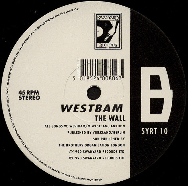 WestBam : The Roof Is On Fire! (Ultimate Mix) (12")