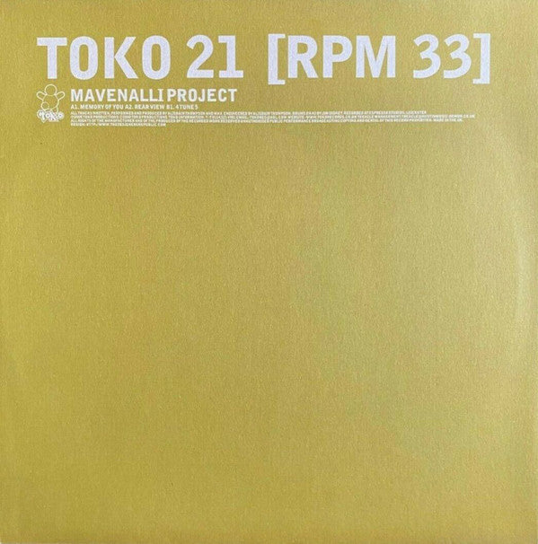 The Mavenalli Project : Memory Of You (12")