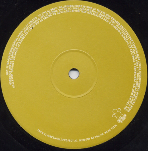 The Mavenalli Project : Memory Of You (12")