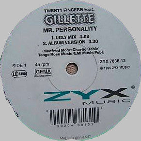 20 Fingers Feat. Gillette : Mr. Personality (12")
