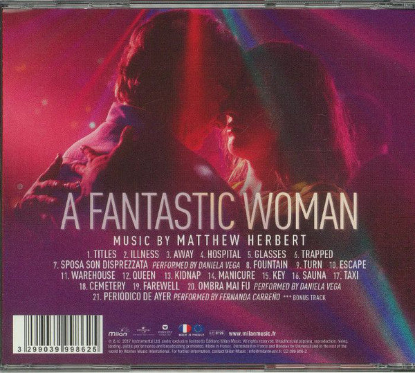 Matthew Herbert : A Fantastic Woman (Original Motion Picture Soundtrack) (CD, Album)