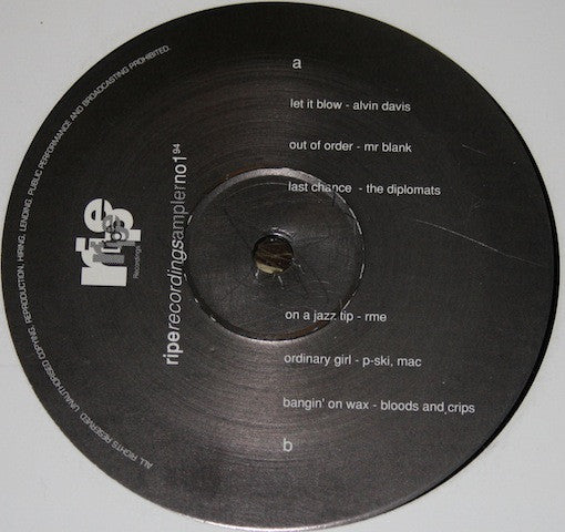 Various : Ripe Recordings Sampler Number 1 (12", Smplr)