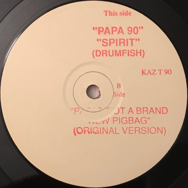 Drumfish : Papa '90 / Spirit (12", S/Sided, MP, W/Lbl, Sta)