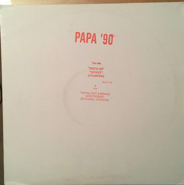 Drumfish : Papa '90 / Spirit (12", S/Sided, MP, W/Lbl, Sta)