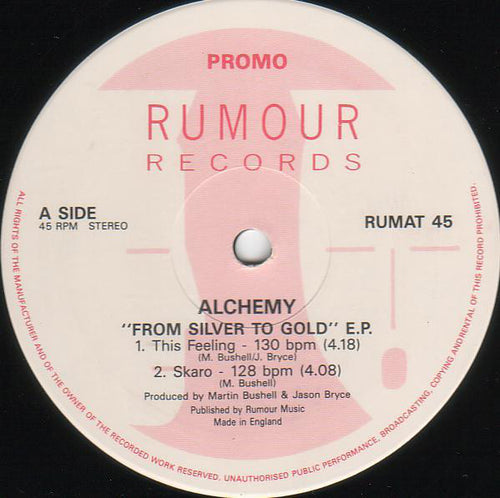 Alchemy (5) : "From Silver To Gold" E.P. (12", EP, Promo)