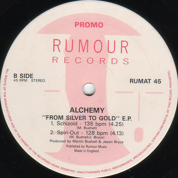 Alchemy (5) : "From Silver To Gold" E.P. (12", EP, Promo)