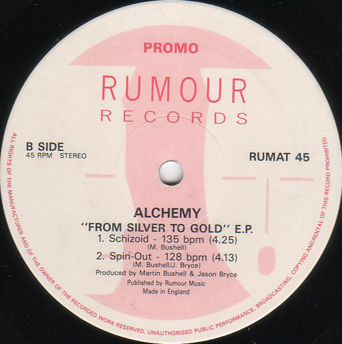 Alchemy (5) : "From Silver To Gold" E.P. (12", EP, Promo)