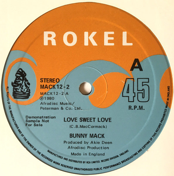 Bunny Mack : Love Sweet Love (12", Promo)