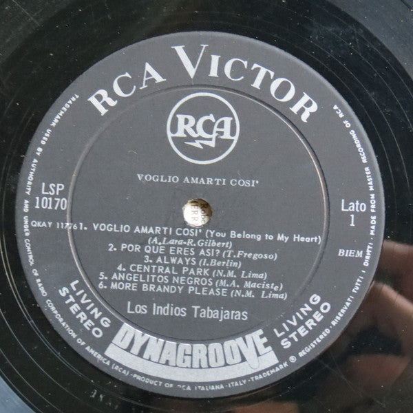 Los Indios Tabajaras : Voglio Amarti Così (LP, Album)