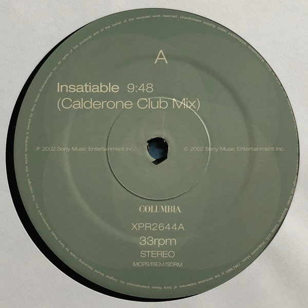 Darren Hayes : Insatiable (Calderone Mixes) (12", Promo)