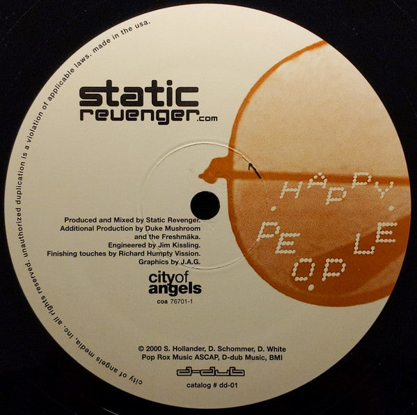 Static Revenger : Happy People (12", S/Sided, Etch)