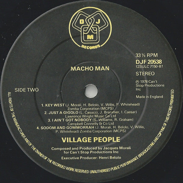 Village People : Macho Man (LP, Album)