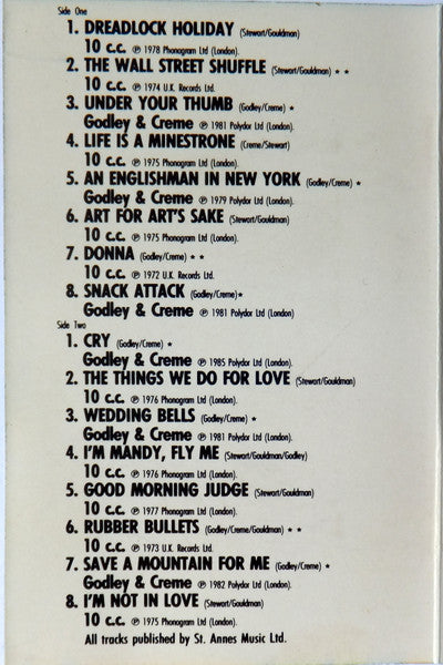 10cc And Godley & Creme : Changing Faces (The Best Of 10cc And Godley & Creme) (Cass, Comp, Pap)