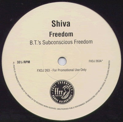 Shiva : Freedom (12", Promo)