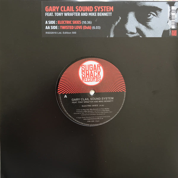 Gary Clail Sound System* Feat. Tony Wrafter And Mike Bennett : Electric Skies / Twisted Love (Dub) (10", Single, Ltd)