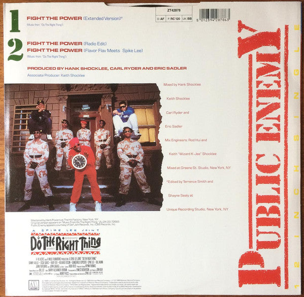 Public Enemy : Fight The Power (12", Single)