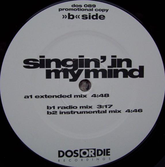 Kosmonova Featuring Tania Evans : Singin' In My Mind (12", Promo)