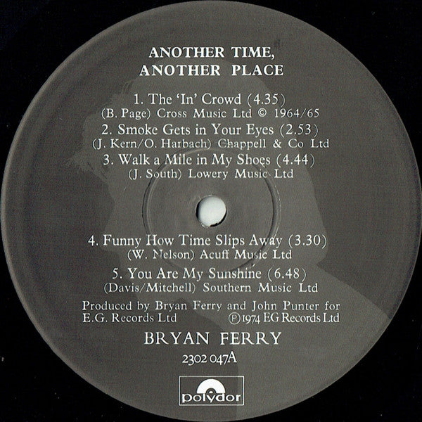 Bryan Ferry : Another Time, Another Place (LP, Album, RE, RP, Gat)