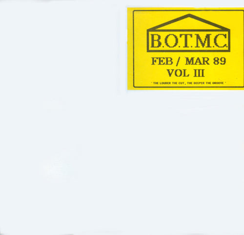 Beat Of The Month Club : B.O.T.M.C. Feb / Mar 89 Vol III (LP, Promo)