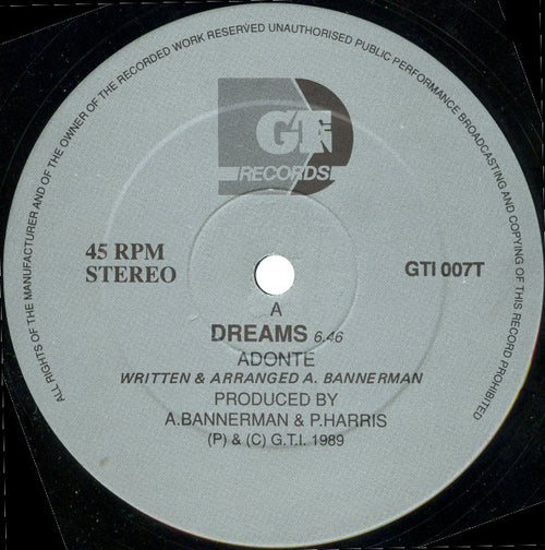 Adonte : Dreams (12")