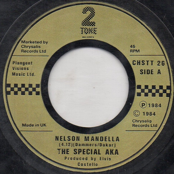 The Special AKA : Nelson Mandela / Break Down The Door! (7", Single, Gol)