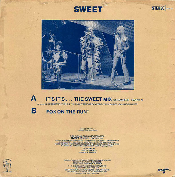 Sweet* : It's It's... The Sweet Mix (12", Single, Ltd)