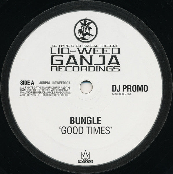 Bungle : Good Times / Where I Am (12", Promo)