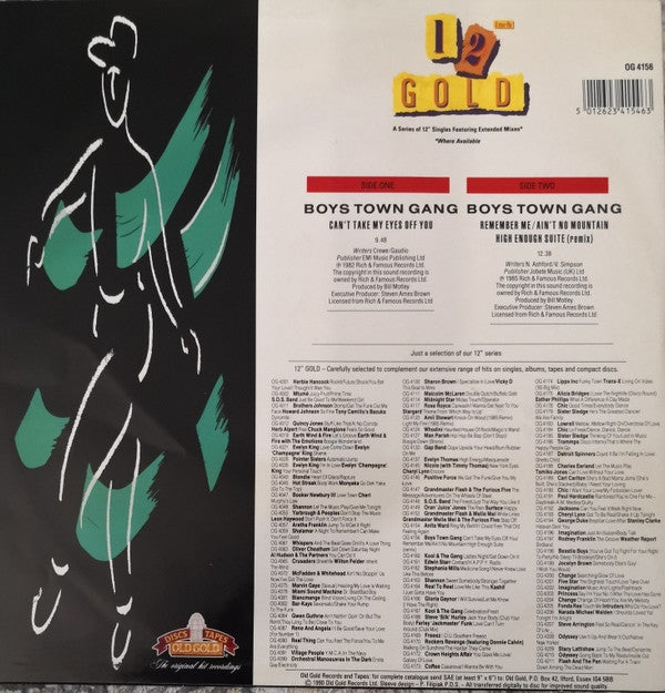 Boys Town Gang : Can't Take My Eyes Off Of You / Remember Me/Ain't No Mountain High Enough (Remix) (12")
