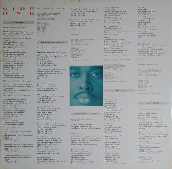 Luther Vandross : Any Love (LP, Album)