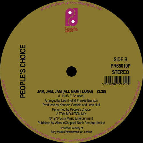 People's Choice : Here We Go Again / Jam, Jam, Jam (All Night Long) (12", RM)