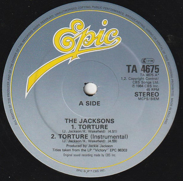 The Jacksons : Torture (12", Single)