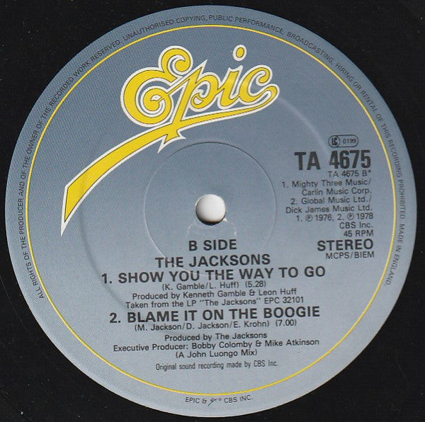The Jacksons : Torture (12", Single)