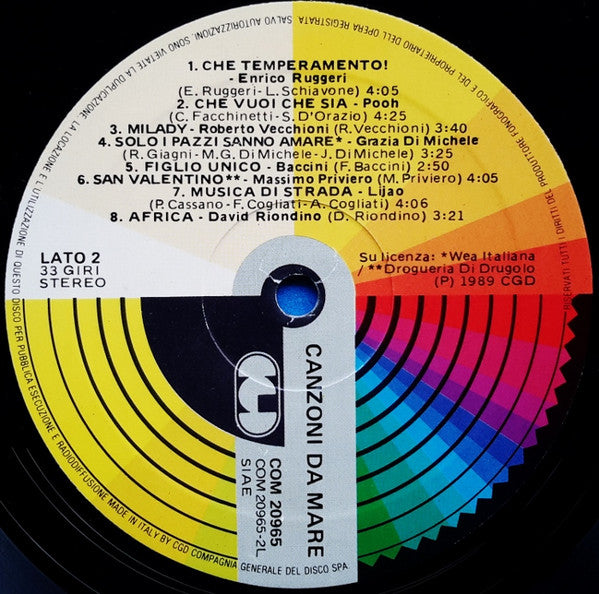 Various : Canzoni Da Amare (LP, Comp)