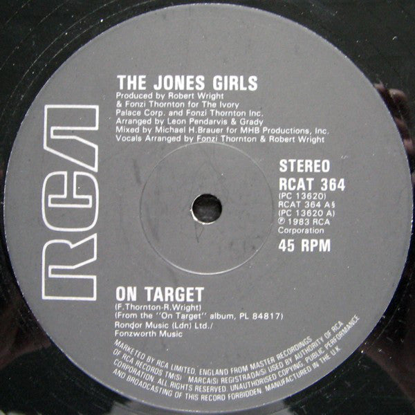 The Jones Girls : On Target (12")