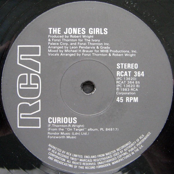 The Jones Girls : On Target (12")