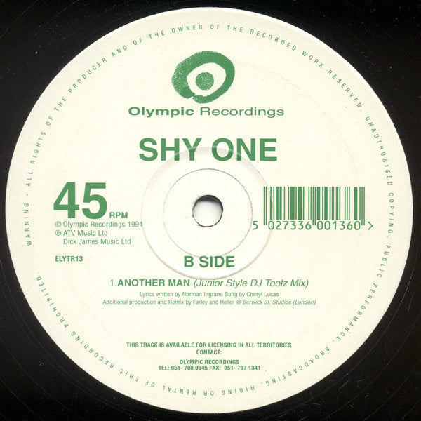 Shy One : Another Man (Fire Island & Junior Boys Own Remixes) (12")