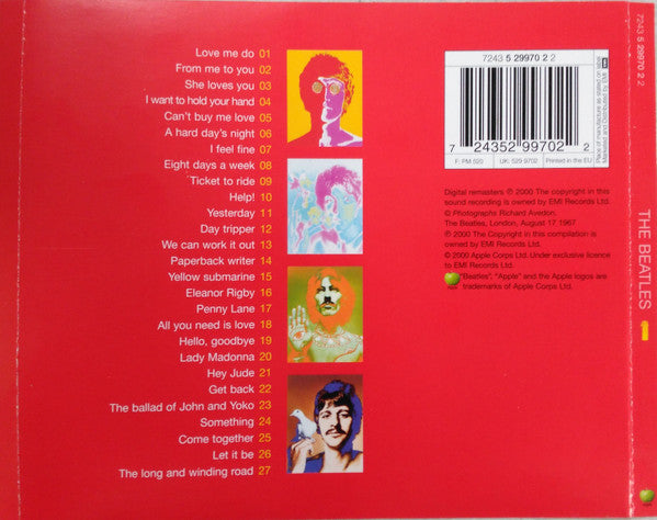 The Beatles : 1 (CD, Comp, Mono, RM)