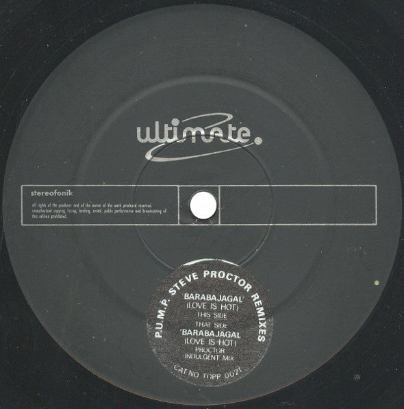Purple Under Melted Pink : Barabajagal (Love Is Hot) (12", Promo)