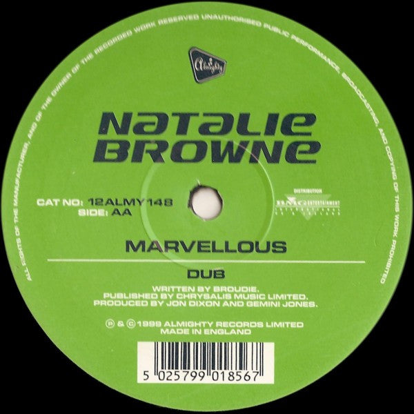 Natalie Browne : Marvellous (12")