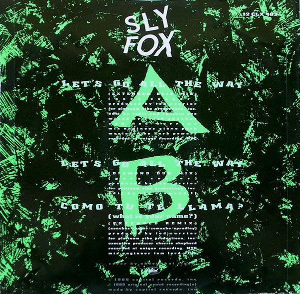 Sly Fox : Let's Go All The Way (12", Single)