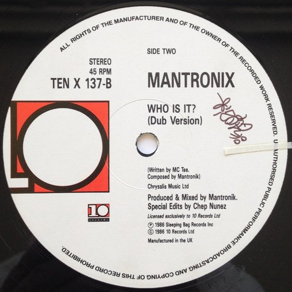 Mantronix : Who Is It? (2x12", Single, S/Edition, Gat)