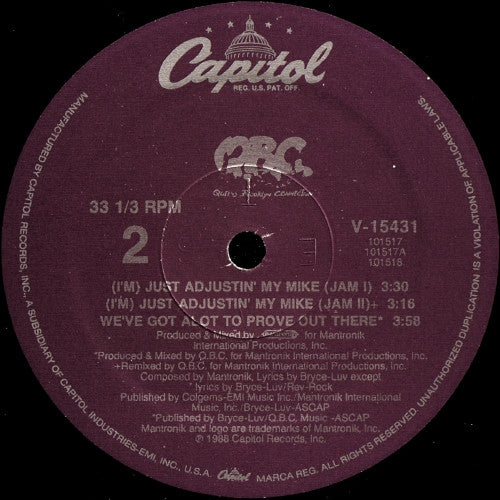 Queens Brooklyn Connection : Back To School / (I'm) Just Adjustin' My Mike (12")