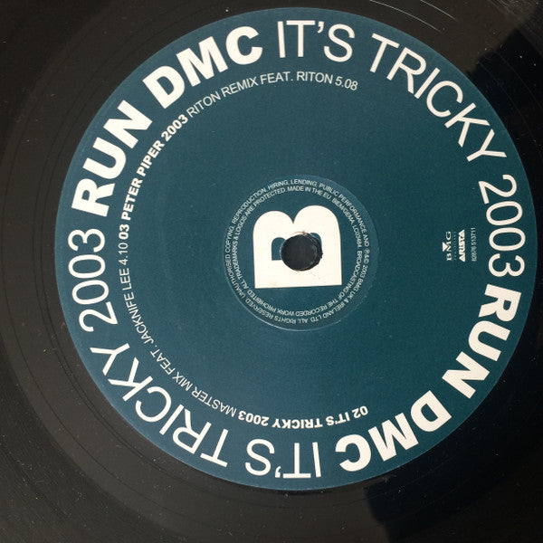 Run DMC* Feat Jacknife Lee : It's Tricky 2003 (12")